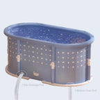 Portable Foldable Bath Tub for Adults No Installation Needed Large Separate Hot SPA Soaking Ice Bathtub Gray