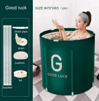 Portable Foldable Bathtub Bucket Large Capacity Bathroom Ice Bath Winter Shower Bathtub Free Installation Adults Baby Swiming