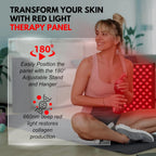 LED Infrared Red Light Therapy Device for Body | 45W High-Powered 660Nm LED & 850Nm near Red Light Therapy Panel Combo - Muscle Pain Relief, Skin Rejuvenation