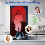 1-Person Home Infrared Sauna Tent with 660Nm Red Light Therapy, Heating Foot Pad & Reinforced Chair