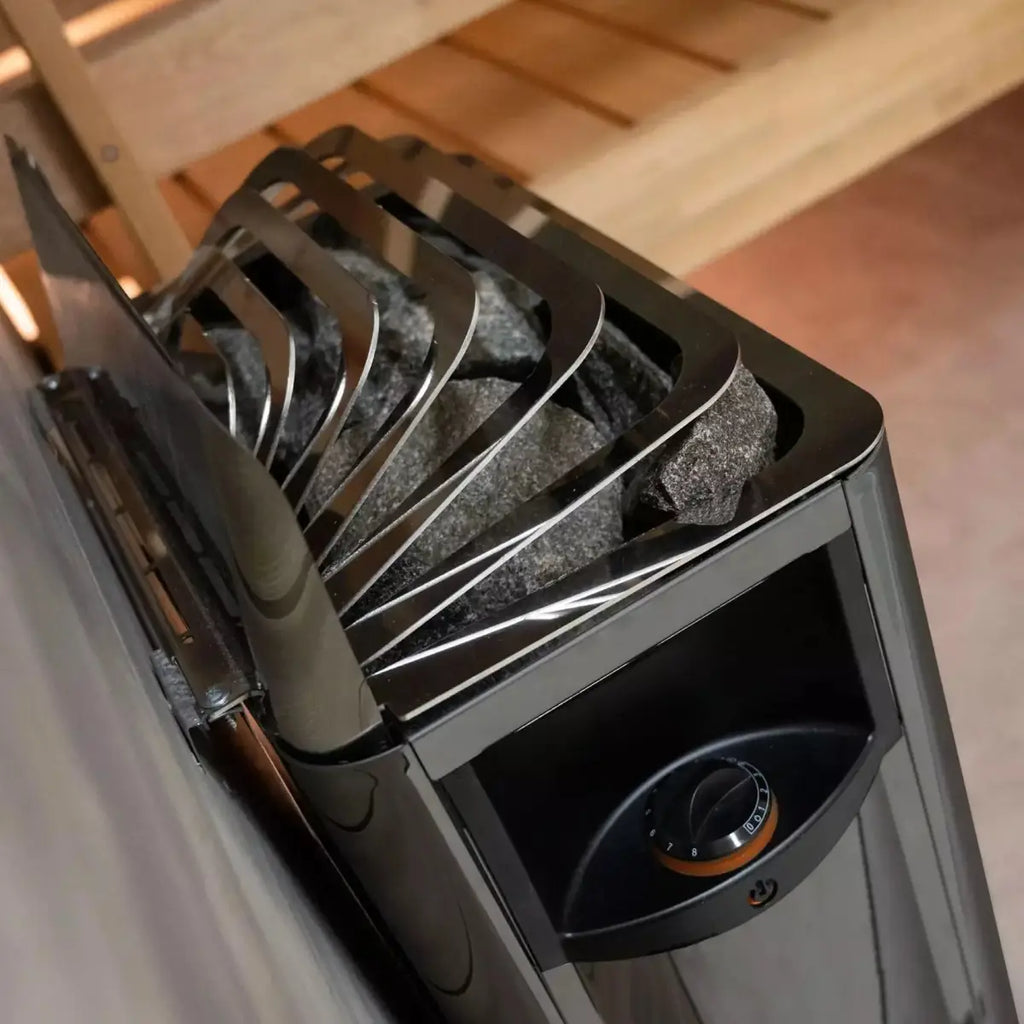 Harvia Wall Sauna Heater 8KW with Built-In Controls - Finnish Sauna Builders
