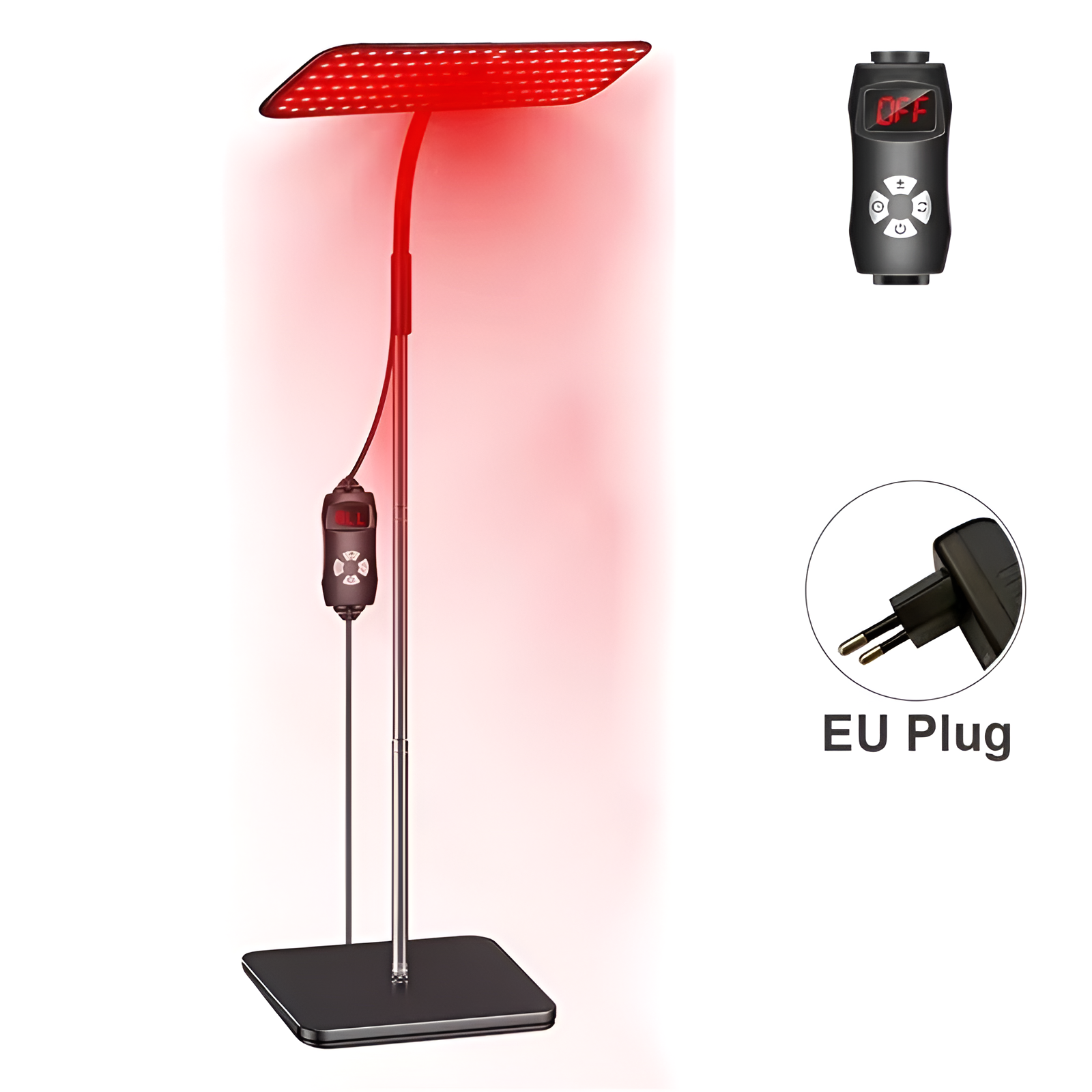 660Nm & 850Nm near Infrared Light Device 25W LED Red Light Therapy Lamp with Stand Facial Skin Care for Relief Muscle Joint Pain