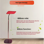 660Nm & 850Nm near Infrared Light Device 25W LED Red Light Therapy Lamp with Stand Facial Skin Care for Relief Muscle Joint Pain