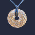 Phenakite 18K Gold iTorus iZ Toroidal Crystal Pendant - Handcrafted Vortex Coil Jewelry
