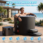 Premium XL 120 Gal Cold Plunge Tub Kit With 1/3 HP Chiller, Filter And Pump (SAK58283)