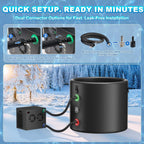 Premium XL 120 Gal Cold Plunge Tub Kit With 1/3 HP Chiller, Filter And Pump (SAK58283)