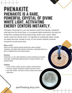 Rainbow Phenakite Pendant with Sterling Silver Chain | 18K Gold Plated Rodin Vortex Coil Necklace | iTorus iZ